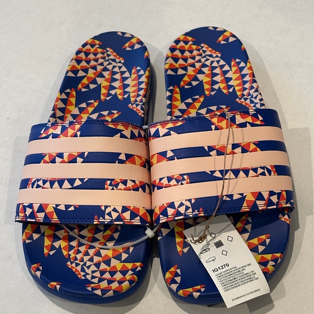 NEW Adidas Adilette Comfort Unisex Classic Flip Flop Slides Sandal Size 10 , 11